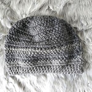 Mixed Gray Crochet Beanie